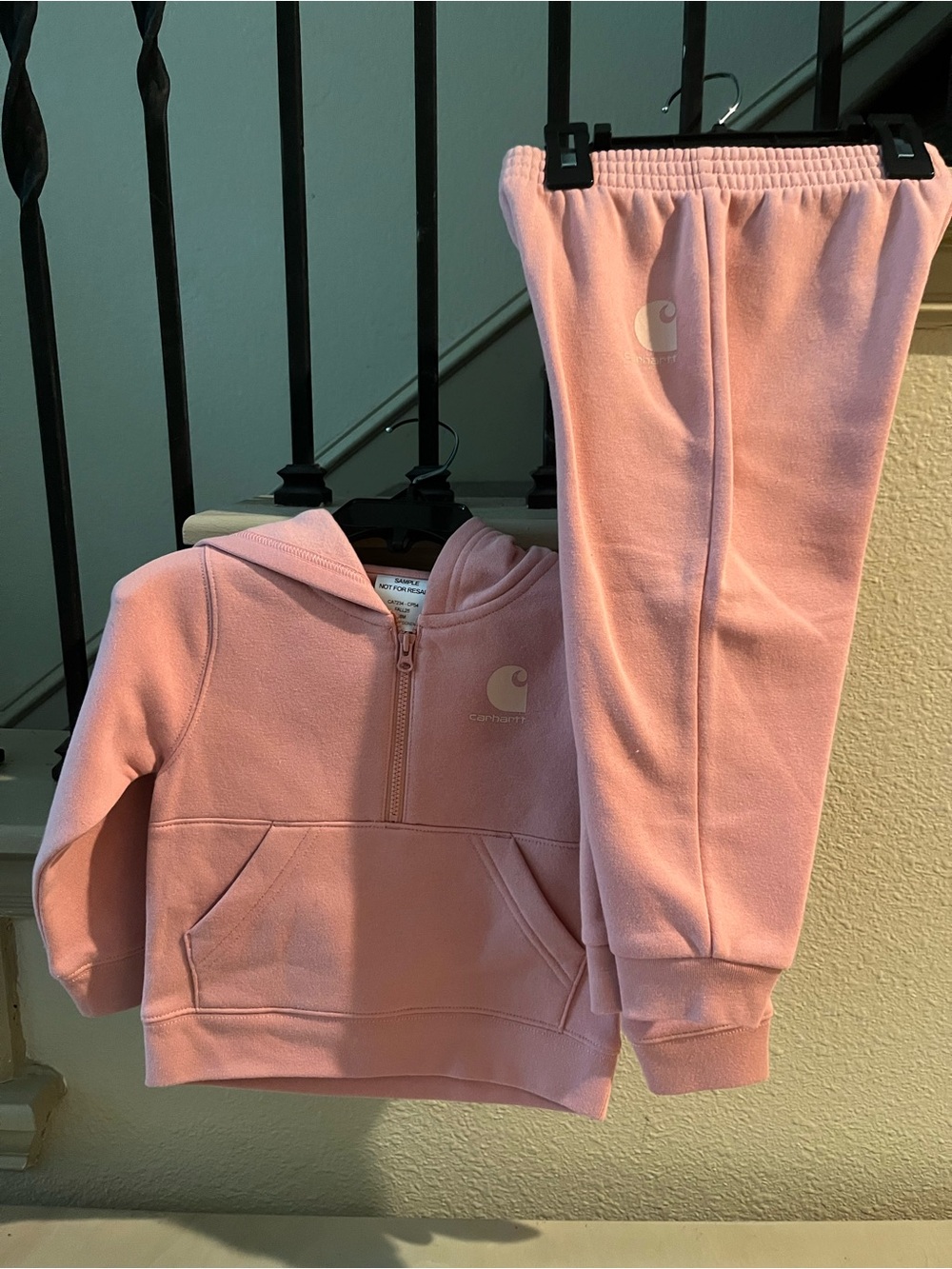Carhartt Kids Pink Hoodie & Sweatpants Set NWT